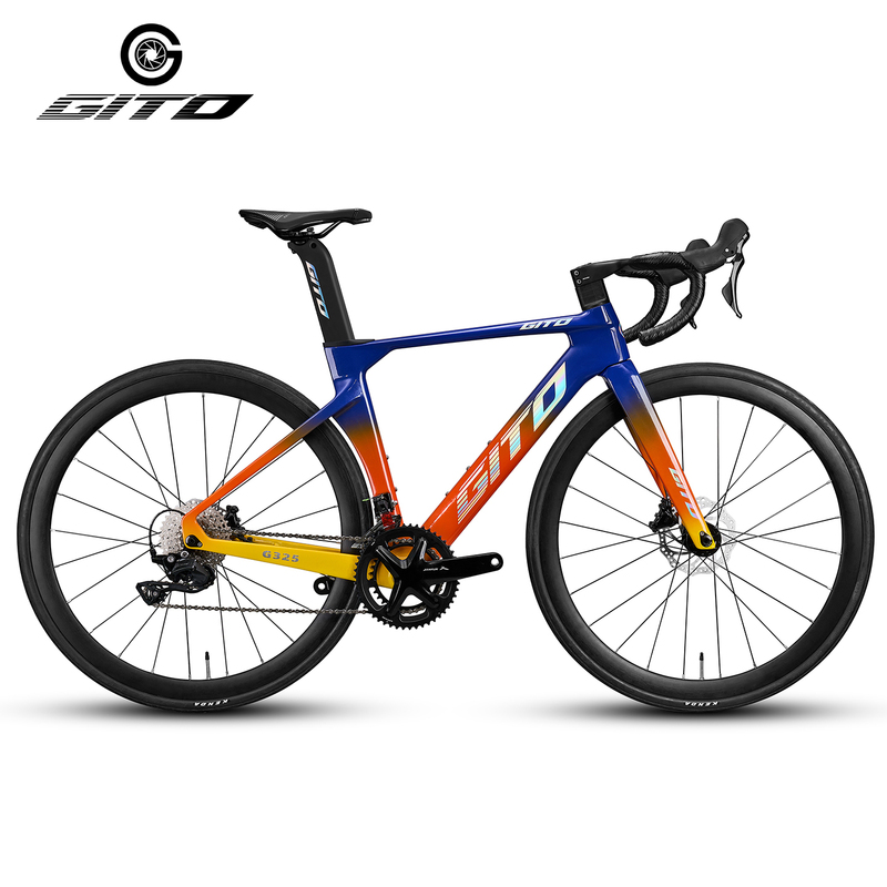 Gito Carbon Fiber Road Bike Shimano 105 Transmission Hydraulic Disc Brake Racing Bicycle Carbon Wheelset Gito Carbon Fiber Road Bike Shimano 105 Transmission Hydraulic Disc Brake Racing Bicycle Carbon Wheelset