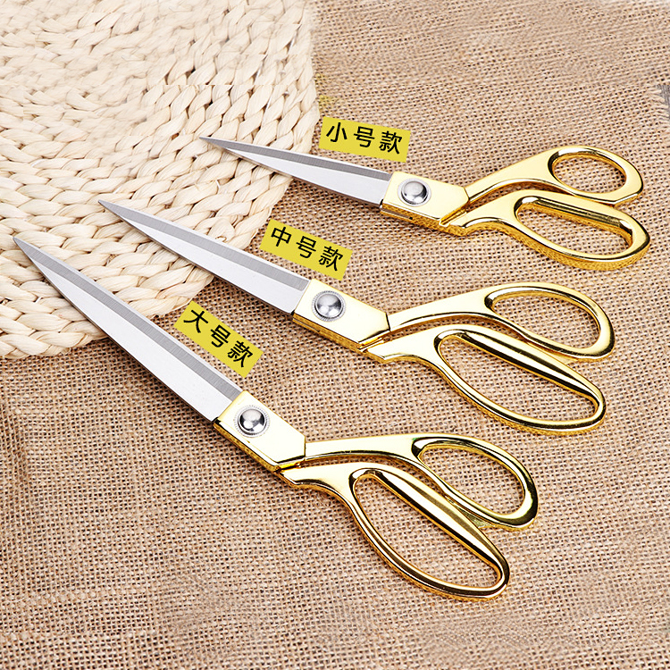 Tailor scissors Professional cloth cutting sewing large scissors Zinc alloy clothing design scissors Household opening ribbon cutting 12 inches