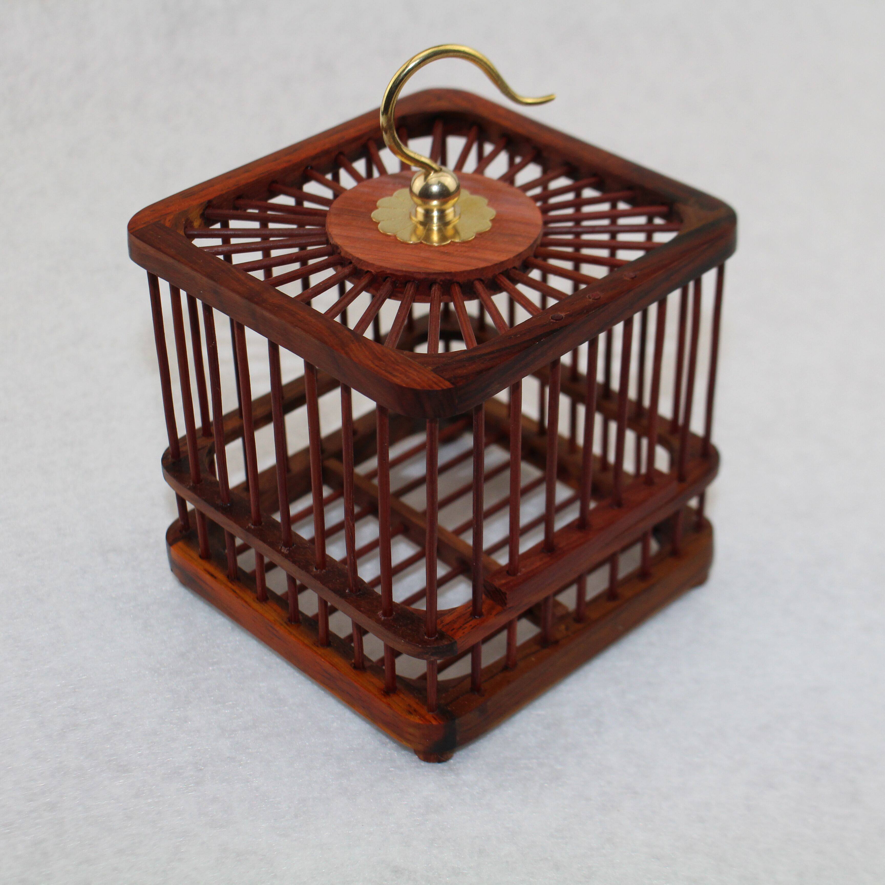 Free Shipping Export Special Mahogany Ebony Cricket Insect Cage