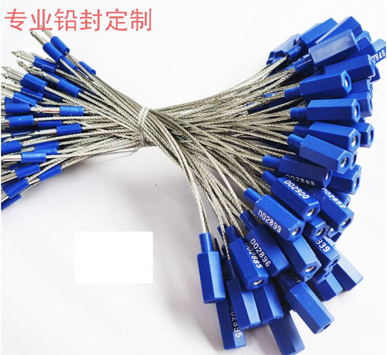 Factory Direct Bolt Type Container Lead Seal Disposable Safety Theft Protection Lead Seal Pair Inserted Wire Seal 30cm