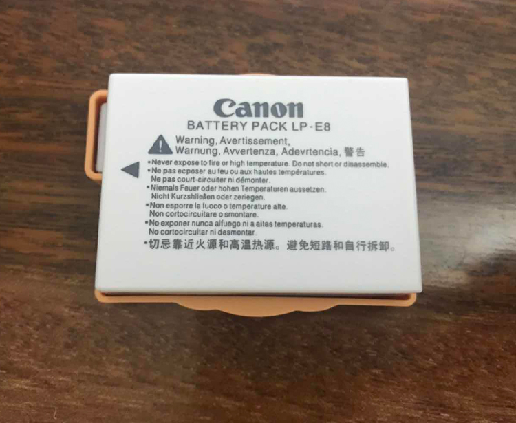 pin Canon LP-E8 gốc Canon EOS 550D 600D 650D 700D X5 máy ảnh SLR X4 - Phụ kiện máy ảnh kỹ thuật số túi đựng lens