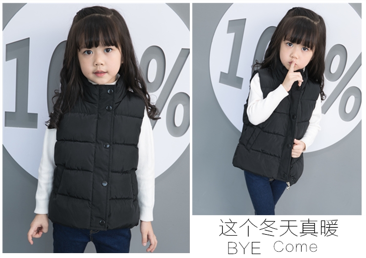 Áo cotton cho bé đứng cổ áo mùa thu và mùa đông bé trai và bé gái áo gió trẻ em