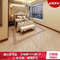 Foshan tile direct living room full cast glazed floor tiles 800x800 imitation marble wear-resistant floor tiles shallow coffee network