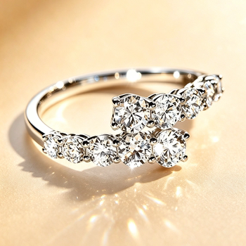 Forever heritage platinum cultured diamond ring 1 carat gift