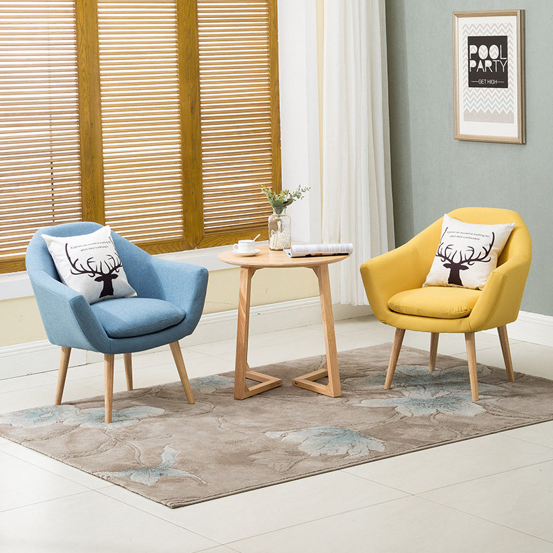 Balcony table and chair combination three-piece set bedroom tea table chair leisure modern simple single lazy living room small sofa