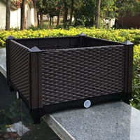Балконная посадка овощной коробки цветочная коробка на открытом воздухе в помещении комбинированное одноразовое жилье для жилья горшок с цветочным горшкам