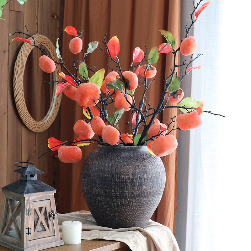 Art Crack Pottery Can Retro Chinese Vase Vase Decoration Fittings Sickle TV Cabinet Living Room