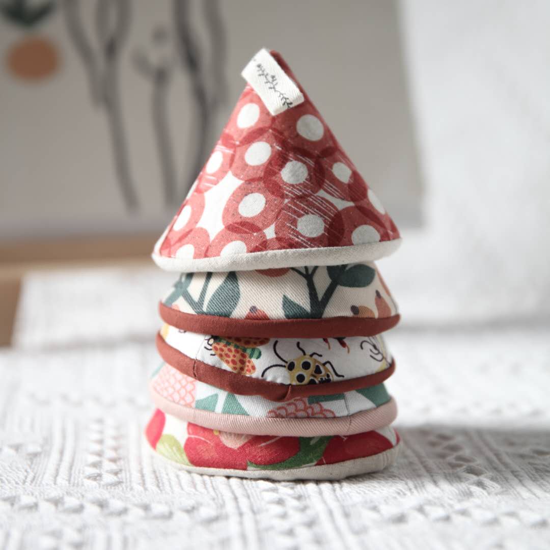 SHANSAN Japan-style cloth art homemade pan hat anti-scalding top cover triangle cap kitchen teapot lid type nut