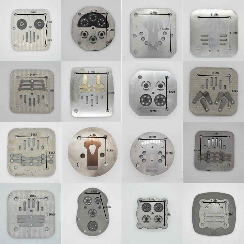 Air compressor valve plate valve group intake assembly valve sheet steel sheet Dafeng 565 Jucai 80 90 Lida red five rings