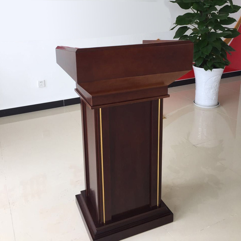 Solid wood modern simple small restaurant meeting host speech welcome gift shopping guide parking speech wedding training desk