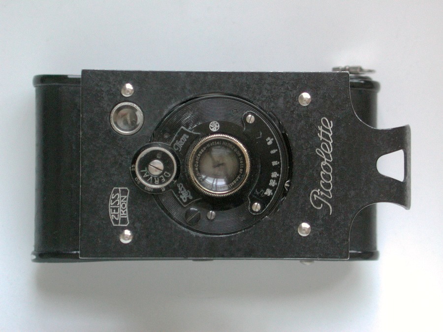 Collection Canon Germany's Zeiss Zeiss Piccolette leather cavity folding camera 