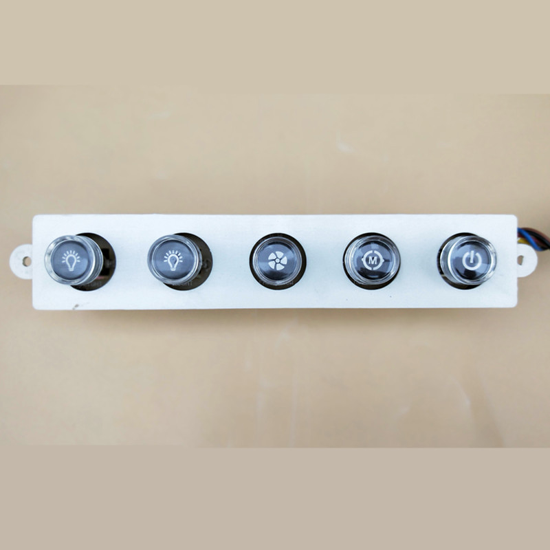 Range hood switch button 5-key mechanical button press button switch range hood double motor switch control panel