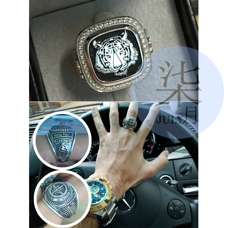 Bague homme en Argenterie - Ref 3089370 Image 3