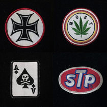 American Retro Motorcycle Rider Culture Cloth Cloth patch Locomotive vintage patch