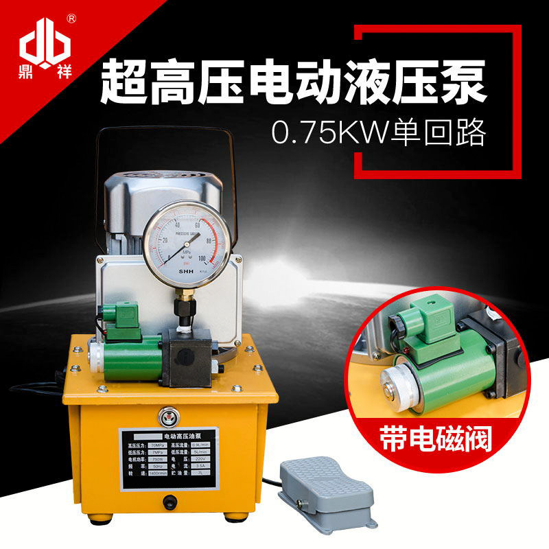 Hydraulic Ultra High Pressure Oil Pump Electric Hydraulic Pump Hydraulic Press Foot Hydraulic Pump Station Single Oil Circuit Electric Pump
