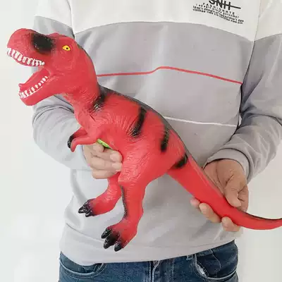 Large dinosaur toy soft glue simulation Tyrannosaurus Triceratops Stegosaurus Brachiosaurus dinosaur model Jurassic suit