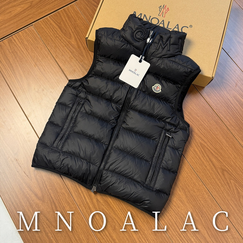 Mengkou Cat Collar Letter Embossed down Vest for Men and Women 2026 New Short Loose Fashion Casual Top