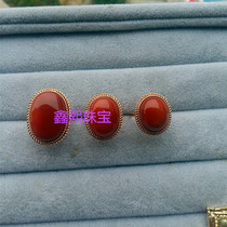 Private jewelry custom 9k14k18k gold double layer twist ring empty support processing to undertake jewelry inlay orders