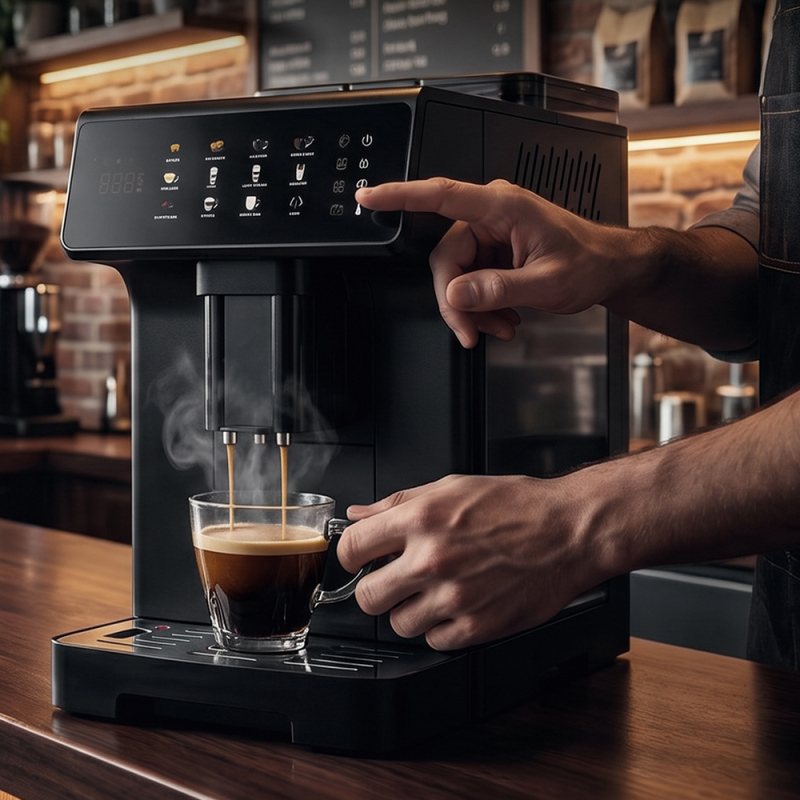 Fully Automatic Household Small and Medium-Sized Coffee Machine, Espresso and Americano, Freshly Ground Beans, All-In-One, Gift, Commercial, Hotel, Fancy Latte