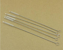 Baby bottle straw brush stainless steel nylon brush slender small brush cleaning brush single unpackaged