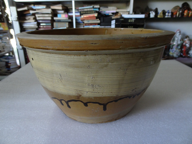 Antique Collection North Korea Centennial Fine Old Ceramic Basin Ceramics