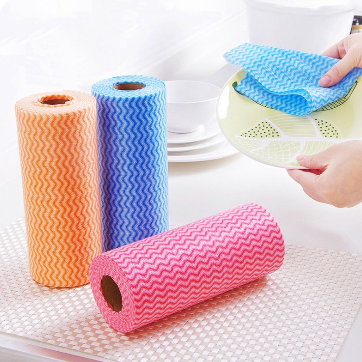 Non-woven cloth rag disposable rag kitchen environmentally friendly disposable cleaning cloth dishcloth 50 pieces of multi-purpose cleaning cloth