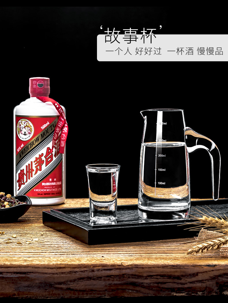 Hộ gia đình ly rượu vang trắng ly decanter đo bình nhỏ một chén rượu hầm rượu vang Trung Quốc bộ 12 đồ mở rượu vang