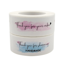 New Pink Thanks Gift Seal Sticker Thanks Sticker Business Gift Box Decoration Adhesive Adhesive Label