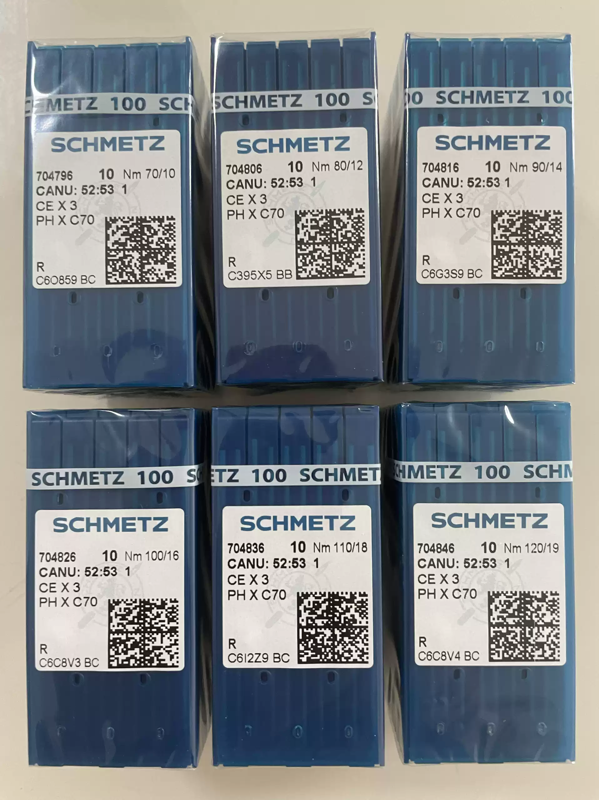 德国蓝狮改良版毛巾绣勾针刺绣针勾冷勾毛针CEX3 PHxC70车针70/10尺寸