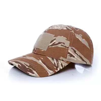 Tabby striped desert Tabby tactical baseball cap training cap cap velcro size can be adjusted