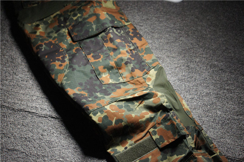 Ensemble Tactique GEN3 Flecktarn Jungle Spot G3 – Pantalon, Genouillères, Chemise, Neuf