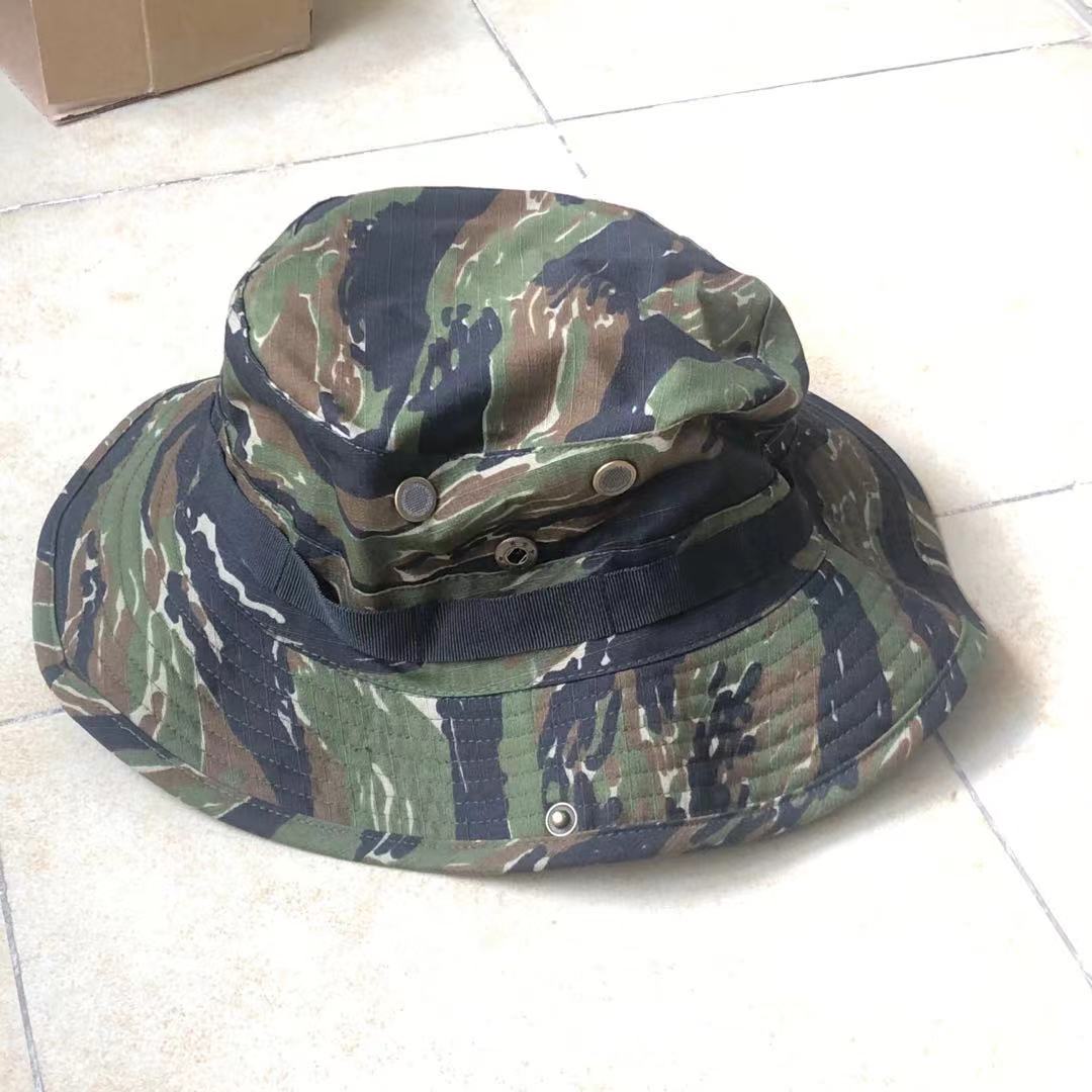 Domestic Bennie Hat Round Cap Vietnam War SOG - style jungle tiger patch sun - protective shade