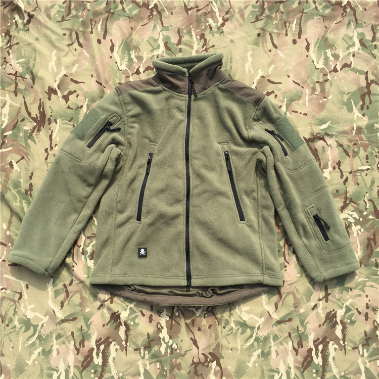 Tactical Tom Army green 400g cold fleece fabric jacket Warm jacket Soft shell warm liner