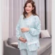 Bộ quần áo giam giữ cỡ lớn mùa xuân, mùa thu và mùa đông, bộ đồ ngủ bằng vải cotton nguyên chất cho con bú sau sinh, dịch vụ viện dưỡng lão 300 kg - Cặp đôi