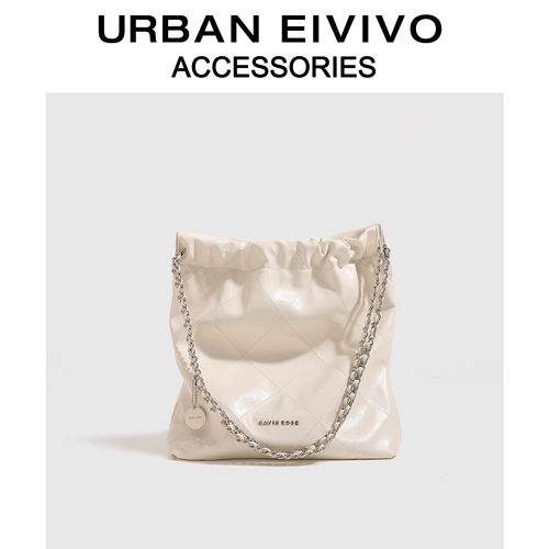 Вместительная и большая цепь, мусорный мешок, сумка на одно плечо, в стиле Шанель, премиум класс