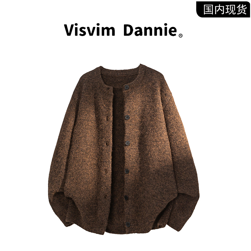 [Brand Clearance] Visvim Dannie Autumn Loose Knit Sweater Couple Cardigan Sweater for Men