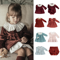 Ran fish shop benedita FW19 children lace dress birthday party casual summer New