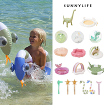 Ranyupu sunnylife summer childrens buoyancy stick water spray toy water polo swimming pool