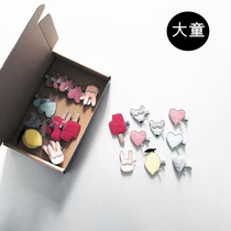 Ran fish shop childrens handmade cloth hairclip headgear big children mushroom Apple Dragonfly Sun balloon childrens interest ins