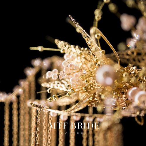 满庭芳 Китайская шпилька, серьги, комплект для невесты, аксессуар для волос, коллекция 2021, китайский стиль