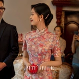 满庭芳 Ципао, вечернее платье, легкое свадебное платье, коллекция 2023