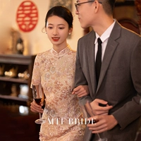 满庭芳 Последовательное вышивное оборудование тяжелая индустрия подчеркнула Cheongsam