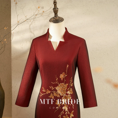 满庭芳 Свадебное платье, летнее ципао для матери, подходит для подростков