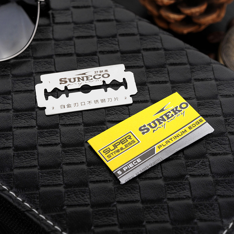 1 Yuan 2 sheets Stainless Steel Bifacial Blade Sharpened Hair Comb Special Blade Old Manual Shave Razor Shave Blade Shave Blade