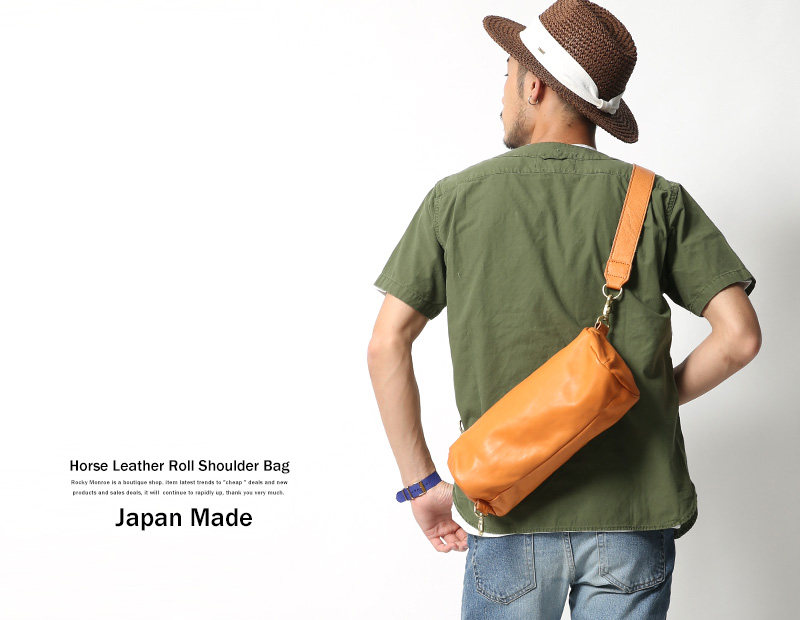 Japan Butler Verner Sails Japan-made horseskin leather shoulder backpack casual bag