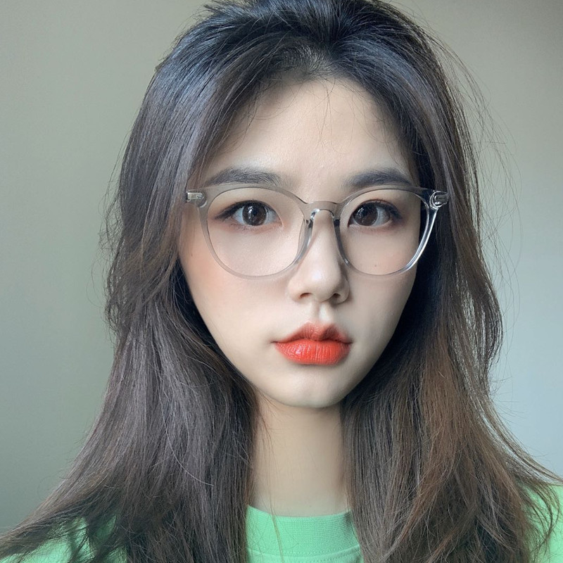 Anti-Blu-ray glasses Women in super light tr90 Eye frames Men's fashion nets Red small red books Retro Myopia Mirror Tide 