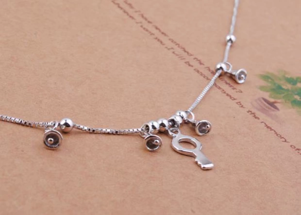 Vòng chân bạc 925 sterling dài nhỏ chuông nhỏ mỹ nữ cỡ lớn trang sức lớn chân dày dễ thương khá đơn giản mùa hè vòng chân nữ đẹp