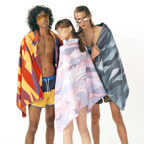 Rou free diving Wildkids Sanliang molecule absorbent quick-drying bath towel swimming towel seaside portable
