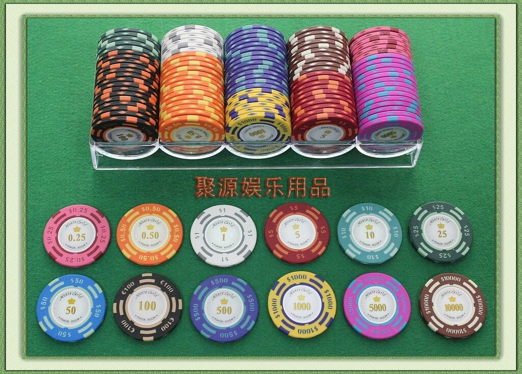 Genuine 100P US dollar mahjong chip set 12 face value customer self-matching economical suitable for all kinds of games