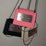 Цепь, маленькая помада, наушники, кошелек, сумка через плечо, Южная Корея, из натуральной кожи